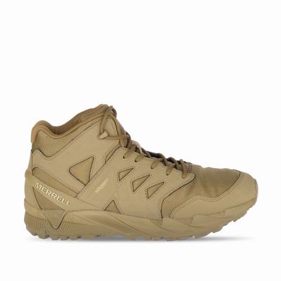 Merrell Agility Peak Mid Tactical Waterproof Boot Arbetsskor Dam Bruna (SE506943)